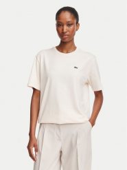 Lacoste T-Shirt TF7215 Różowy jasny Regular Fit. Czerwone t-shirty damskie Lacoste, bez wzorów, z bawełny, bez kołnierzyka. Za 279.99 zł.