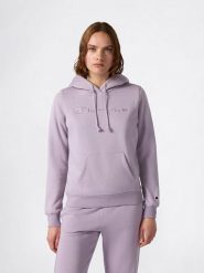 Champion Bluza w kolorze fioletowym rozmiar: XL. Różowe bluzy damskie Champion, xl, bez wzorów, z bawełny, z kapturem. Za 117.73 zł.