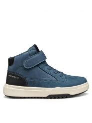 Geox Sneakersy J Bunshee B Abx J16FMA 0ME32 C4J9B D Granatowy. Niebieskie buty sportowe chłopięce Geox, z nubiku, bez zapięcia. Za 259.99 zł.