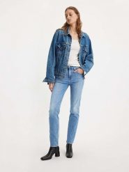 Levi's Dżinsy "724" - Slim fit - w kolorze błękitnym rozmiar: W31/L32. Niebieskie jeansy damskie Levi's, z podwyższonym stanem. Za 223.99 zł.