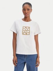 Marella T-Shirt Emme by Marella Tema 2615971031 Biały Regular Fit. Białe t-shirty damskie Marella, l, bez wzorów, z bawełny, bez kołnierzyka. Za 224.99 zł.