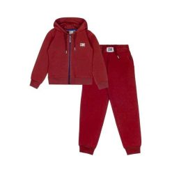 Bluza z bawełna z kaptur na czas wolny na co dzień. Czerwone bluzy damskie LEONE 1947 APPAREL, bez wzorów, z bawełny, bez kaptura. W wyprzedaży za 89.72 zł.