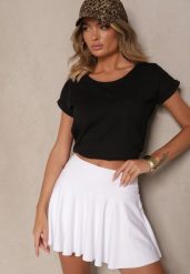 Czarny Bawełniany T-shirt z Kieszonką Zireanda. Czarne t-shirty damskie Renee, l, bez wzorów, z bawełny, bez kołnierzyka. Za 24.99 zł.