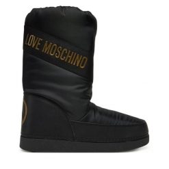 Śniegowce LOVE MOSCHINO. Czarne śniegowce damskie Love Moschino. Za 459.99 zł.