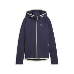 Damska rozpinana bluza Evostripe z kapturem PUMA. Fioletowe bluzy damskie Puma, bez wzorów, z kapturem. Za 329.00 zł.