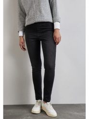 Street One Dżinsy - Skinny fit - w kolorze antracytowym rozmiar: W34/L28. Czarne jeansy damskie Street One, z podwyższonym stanem. Za 100.99 zł.