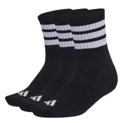 SKARPETY 3 STRIPES CUSHIONED SPORTSWEAR MID CUT SOCKS 3 PAIR PACK. Białe skarpetki damskie Adidas, bez wzorów, z bawełny. Za 59.95 zł.