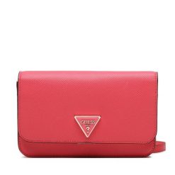 Torebka Guess. Czerwone listonoszki damskie Guess, z aplikacjami, bez dodatków. Za 229.99 zł.