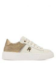 Tommy Hilfiger Sneakersy Low Cut Lace-Up Sneaker T4A9-33935-1281 M Biały. Białe buty sportowe dziewczęce Tommy Hilfiger, bez wzorów, ze skóry, bez zapięcia. Za 359.99 zł.