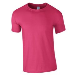 Koszulka Softstyle Dla Dorosłych Unisex. Czerwone bluzki damskie GILDAN, m, bez wzorów, sportowe, bez kołnierzyka, bez ramiączek. Za 29.99 zł.