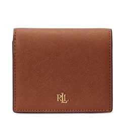Portfel LAUREN RALPH LAUREN. Brązowe portfele damskie Lauren Ralph Lauren, bez wzorów. Za 259.99 zł.
