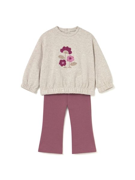 Mayoral Komplet bluza i legginsy 2740 Beżowy Regular Fit. Brązowe bluzy dziewczęce Mayoral, bez wzorów, z syntetyku, bez ramiączek, bez kaptura. Za 129.99 zł.