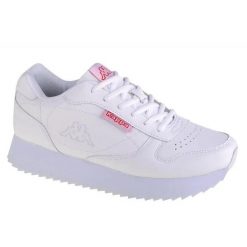Trampki Damskie Base II. Białe trampki damskie Kappa, bez wzorów, z gumy, bez zapięcia. Za 199.99 zł.