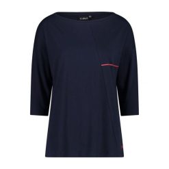 Damska koszulka z rękawem 3/4 CMP. Niebieskie bluzki damskie CMP, bez wzorów, z materiału, sportowe, bez kołnierzyka, bez ramiączek. Za 244.50 zł.
