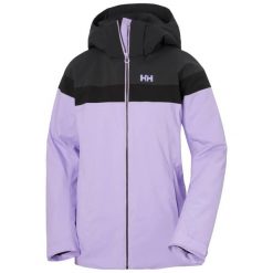 Damska kurtka narciarska Helly Hansen Motionista Lifaloft. Fioletowe kurtki damskie Helly Hansen, xl, bez wzorów, z dzianiny, bez kaptura. Za 1,126.00 zł.