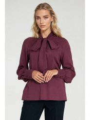 Nife Bluzka w kolorze fioletowym rozmiar: 40. Różowe bluzki damskie Nife, bez wzorów, bez kołnierzyka, bez ramiączek. Za 147.56 zł.