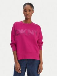 DKNY Sport Bluza DP6T1561 Różowy Oversize. Czerwone bluzy damskie DKNY Sport, s, bez wzorów, z bawełny, bez kaptura. Za 309.99 zł.