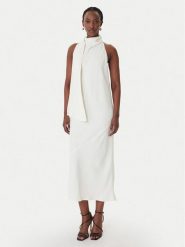 Marella Sukienka koktajlowa Ninfee 2613221083 Écru Regular Fit. Sukienki damskie Marella, bez wzorów, z syntetyku, wizytowe, bez ramiączek. Za 1,199.00 zł.