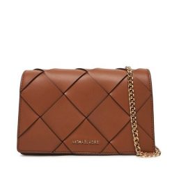 Torebka MICHAEL Michael Kors. Brązowe torebki wieczorowe damskie MICHAEL Michael Kors, bez wzorów, bez dodatków. Za 599.99 zł.
