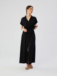 Stylove Sukienka w kolorze czarnym rozmiar: XXL. Czarne sukienki damskie Stylove, bez wzorów, z tkaniny, bez ramiączek. Za 225.57 zł.