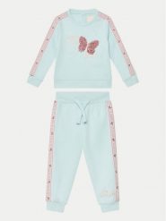 Guess Komplet bluzka i spodnie A5RG19 KA6R4 Niebieski Regular Fit. Niebieskie bluzki i koszule dziewczęce Guess, z aplikacjami, z bawełny. Za 159.99 zł.