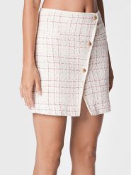 Morgan Spódnica trapezowa 222-JPYLA.F Biały Regular Fit. Białe spódnice damskie Morgan, bez wzorów, z bawełny. Za 299.99 zł.