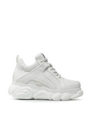Buffalo Sneakersy Cld Corin 1630395 Biały. Białe obuwie sportowe damskie Buffalo, ze skóry, bez zapięcia. W wyprzedaży za 339.99 zł.