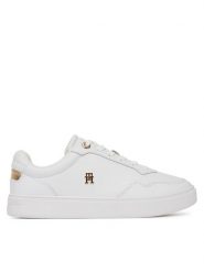 Tommy Hilfiger Sneakersy Essential Elevated Court Sneaker FW0FW08758 Biały. Białe obuwie sportowe damskie Tommy Hilfiger, ze skóry, bez zapięcia. Za 279.99 zł.