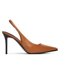 Szpilki Aldo. Brązowe szpilki damskie ALDO, bez wzorów, bez obcasa, na szpilce, bez zapięcia. Za 419.99 zł.