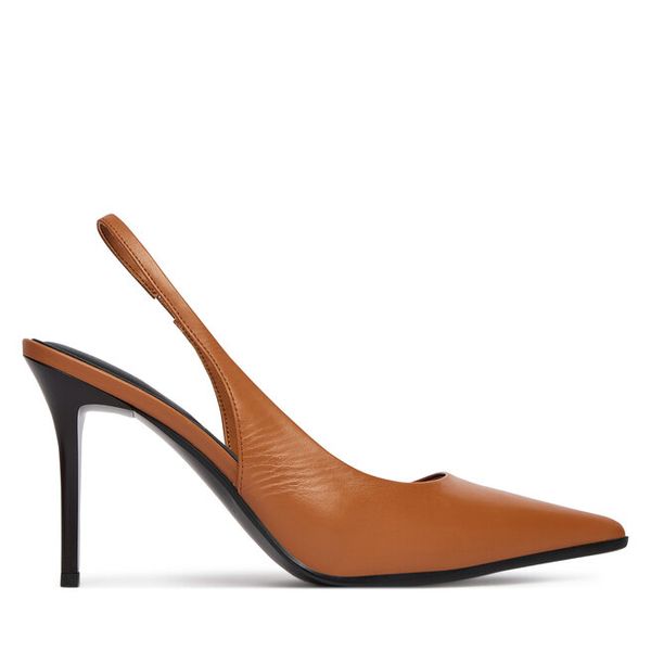 Szpilki Aldo. Brązowe szpilki damskie ALDO, bez wzorów, bez obcasa, na szpilce, bez zapięcia. Za 419.99 zł.