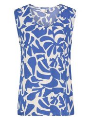 Sublevel Bluzka w kolorze niebiesko-białym rozmiar: XL. Niebieskie bluzki damskie Sublevel, xl, bez wzorów, z wiskozy, bez kołnierzyka, bez ramiączek. Za 43.99 zł.