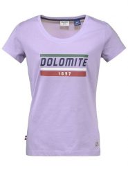 DOLOMITE Koszulka "Gard" w kolorze fioletowym rozmiar: M. Różowe bluzki damskie Dolomite, m, bez wzorów, z bawełny, bez kołnierzyka, bez ramiączek. Za 79.03 zł.