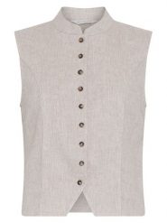 MOSS COPENHAGEN Kamizelka "Viana" w kolorze beżowym rozmiar: XL. Brązowe kamizelki damskie Moss Copenhagen, xl, bez wzorów, bez kaptura. Za 141.19 zł.