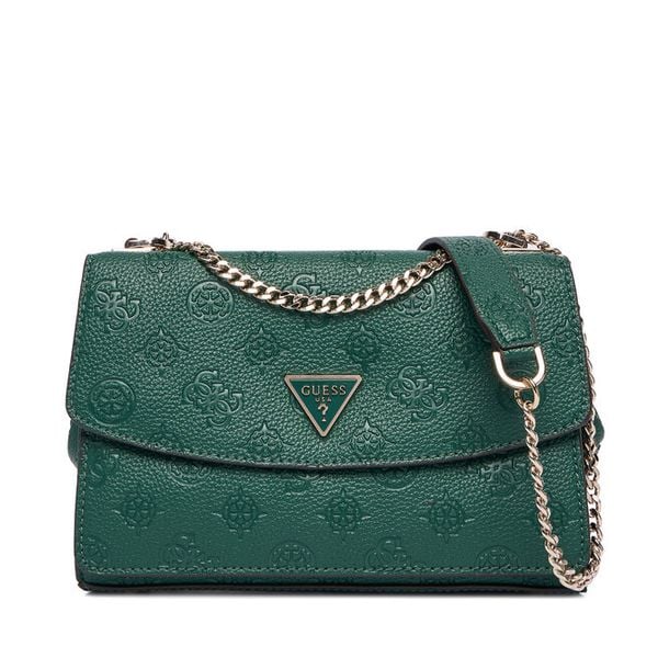 Torebka Guess. Zielone torebki wieczorowe damskie Guess, z aplikacjami, bez dodatków. Za 589.99 zł.
