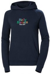 Bluza sportowa damska Helly Hansen Core Graphic. Niebieskie bluzy damskie Helly Hansen, s, bez wzorów, z materiału, z kapturem. Za 499.00 zł.