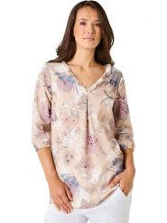 WITT WEIDEN Bluzka w kolorze jasnoróżowo-beżowym rozmiar: 48. Brązowe bluzki damskie WITT WEIDEN, bez wzorów, z lyocellu, bez kołnierzyka, bez ramiączek. Za 82.99 zł.