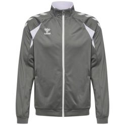 Kurtka z dresu Hummel Core 2.0. Białe kurtki damskie Hummel, bez wzorów, z dresówki, bez kaptura. Za 256.50 zł.