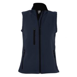 Damska Kurtka Rallye Soft Shell Bodywarmer. Niebieskie kurtki damskie SOL'S, m, bez wzorów, bez kaptura. Za 185.99 zł.