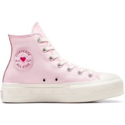 Buty sportowe Converse Chuck Taylor As Lift. Czerwone obuwie sportowe damskie Converse, bez zapięcia. Za 400.50 zł.
