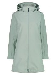 Cmp Płaszcz softshellowy w kolorze miętowym rozmiar: 42. Zielone płaszcze damskie CMP, m, bez wzorów, z tkaniny, bez kaptura. Za 202.03 zł.