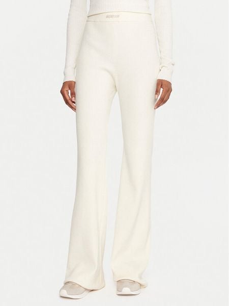 Guess Legginsy V5BB08 Z3JD2 Écru Flare Fit. Legginsy damskie Guess, l, z aplikacjami, z syntetyku. Za 239.99 zł.