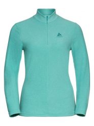 Odlo Bluza polarowa "Roy" w kolorze turkusowym rozmiar: M. Niebieskie bluzy damskie ODLO, m, bez wzorów, z materiału, bez kaptura. Za 188.85 zł.