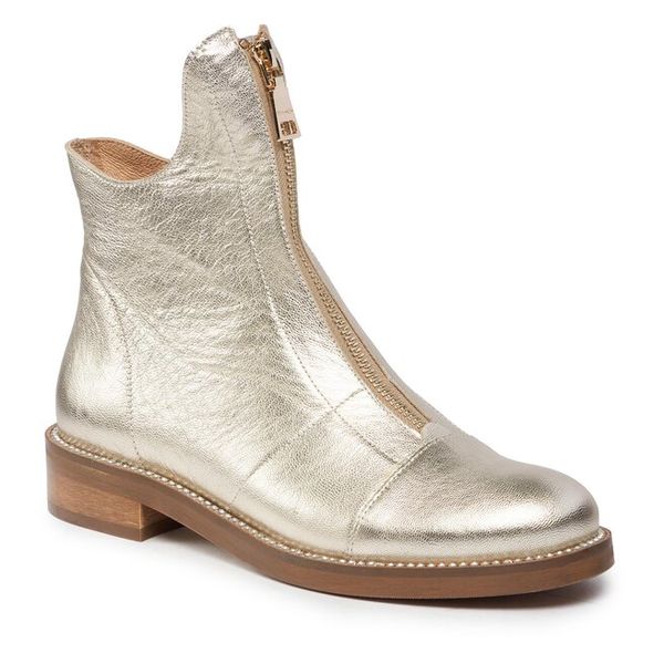 Botki R.Polański. Żółte botki damskie R.Polański, bez obcasa, na płaskiej podeszwie, bez zapięcia. Za 439.99 zł.