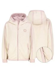 Sublevel Kurtka polarowa w kolorze kremowo-jasnoróżowym rozmiar: L. Brązowe kurtki damskie Sublevel, l, bez wzorów, z polaru, bez kaptura. Za 193.70 zł.