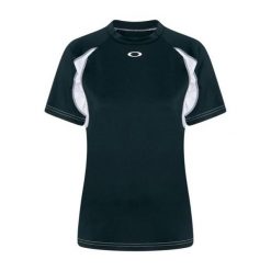 Oakley Koszulka Tech Mock Foa500573-02E. Czarne koszulki damskie Oakley, m, bez wzorów, bez kołnierzyka, bez ramiączek. Za 120.99 zł.