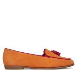 Mokasyny Tamaris. Brązowe mokasyny damskie Tamaris, bez obcasa. Za 229.99 zł.
