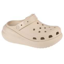Tenisówki Crocs Model Classic Crush Clog Kolor Beżowy. Brązowe klapki damskie Crocs, bez wzorów, z gumy, bez zapięcia. W wyprzedaży za 255.15 zł.