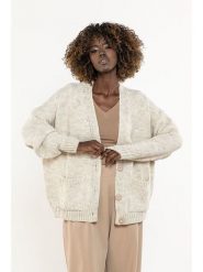 Awama Kardigan w kolorze beżowym rozmiar: L/XL. Brązowe kardigany damskie Awama, l, bez wzorów. Za 269.99 zł.