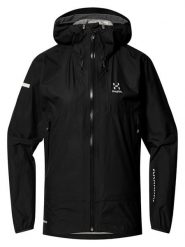 Haglöfs Kurtka przeciwdeszczowa "L,I,M GTX II" w kolorze czarnym rozmiar: XL. Czarne kurtki sportowe damskie Haglöfs, l, bez wzorów, bez kaptura. Za 587.99 zł.