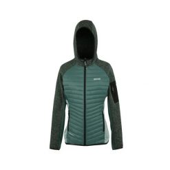Damska bluza z kapturem na zamek błyskawiczny Regatta Newhill. Zielone bluzy damskie Regatta, bez wzorów, z kapturem. Za 129.99 zł.